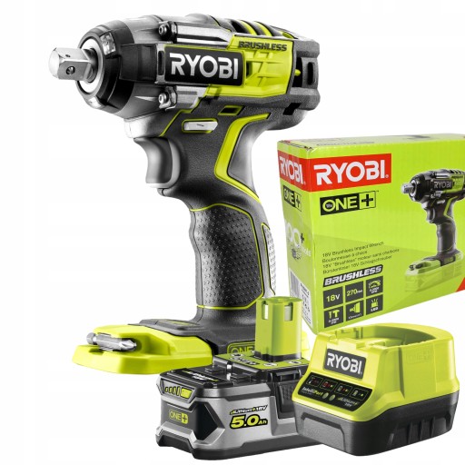 УДАРНИЙ КЛЮЧ RYOBI 18V R18IW7-0 270NM 1/2'' + 5Ah