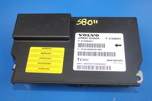 VOLVO S80 II V70 III XC70 modulo airbag AIR BAG