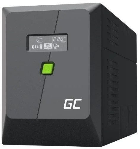 Источник бесперебойного питания greencell powerproof 1500 ва 900 вт жк-дисплей
