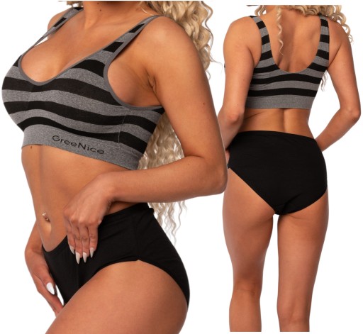 Спортивний бюстгальтер Інший бренд|GN M/L відтінки сірого