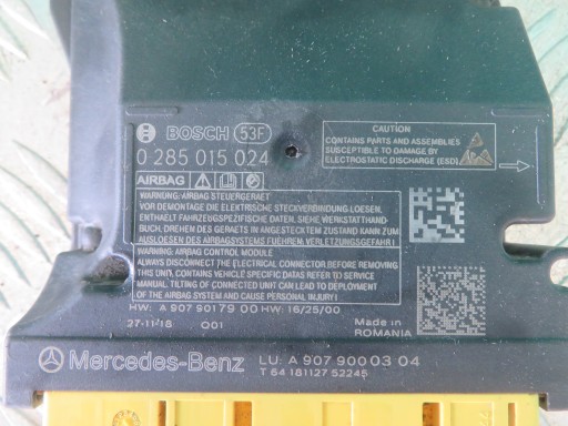 Module Airbag Airbag MERCEDES SPRINTER 19R 0285015024