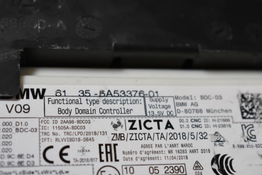 parfait état unité commande confort BDC-03 BMW G30 G14 G15 G16 1 9