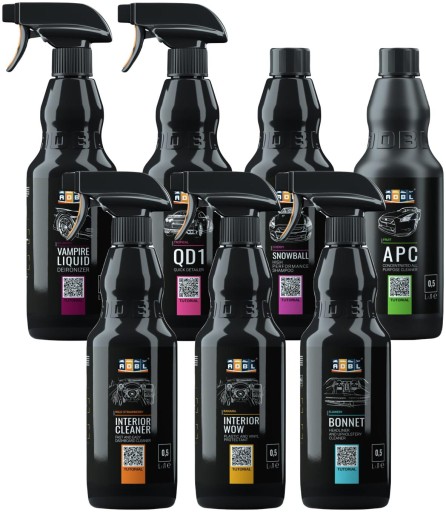 НАБОР КОСМЕТИКИ ADBL ДЛЯ МОЙКИ И УХОДА ЗА АВТОМОБИЛЕМ