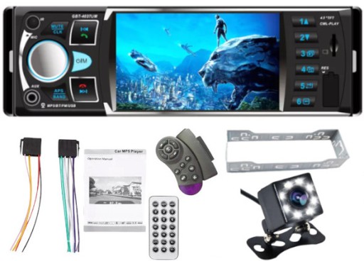 Автомобільний радіоприймач 1DIN 4.0 