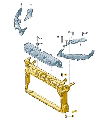 ПЕРЕДНЯЯ УСИЛИТЕЛЬ CUPRA FORMENTOR ORIGINAL 5FF805588A