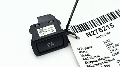 Pulsante 4M0962109 allarme AUDI Q7 II 4M