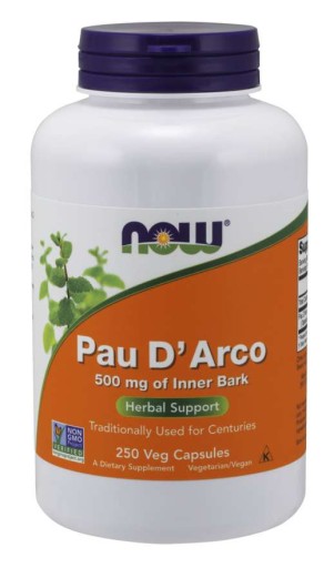 Pau D'Arco 500 mg 250 kapsúl Veg LAPACHO NOW Food's Doplnok stravy
