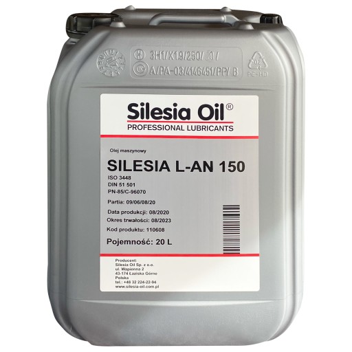 Масло машинне silesia lan 150 20л
