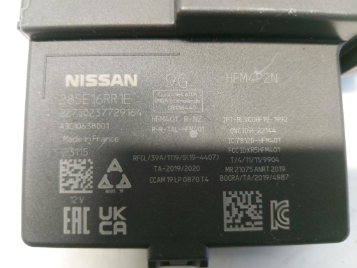 Nissan Qashqai III J12 module control unit centralka 285e16rr1e