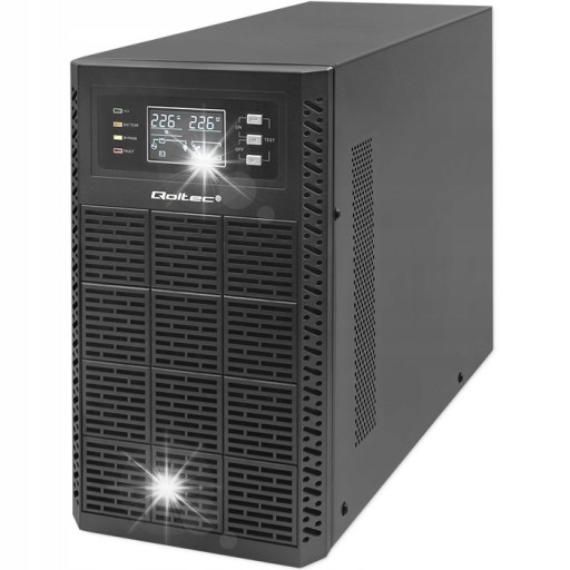 Блок питания ибп синусоидальный компьютер серверы 3000 вт 3 квт 6x 7ah qoltec полный синус