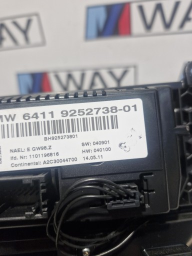 BMW X3 F25 Pannello controllo NAWIEWEM CLIMATIZZATORE ARIA CONDIZIONATA 9252738