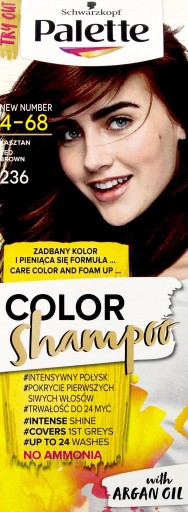 PALETTE COLOR SHAMPOO SZAMPON KOLORYZUJĄCY KASZTAN