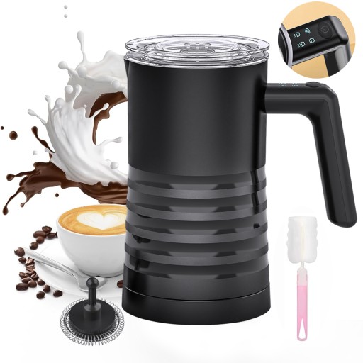 NEKIT Elektrický napeňovač mlieka Ohrievač Latte 4v1 Black