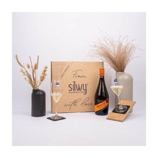 S020-2702-2 - ПОДАРОЧНАЯ КОРОБКА PEARL JOY ШАМПАНСКОЕ ОГНИ ДЛЯ ДОМА НА КОЛЕСАХ