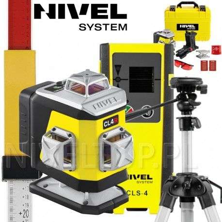 ZK0201 - Cl4r крос-лінійний лазер (4x360°) + sjj m1 ex штатив + датчик cls4 + лата лазер