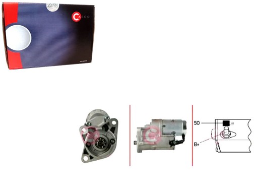 CASCST40105AS(iMOTO) - 12v 2.0kw каско стартер + водійський комплект №37