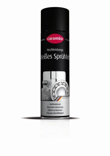 WHITE CARAMBA SPRAY GREASE 500ML 607185