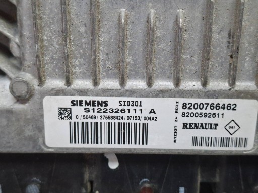 control unit of the engine S122326111A 8200592611 8200766462 RENAULT 1.5 DCI