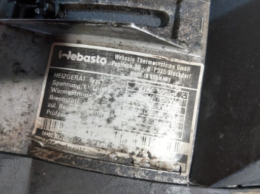 WEBASTO DW 300 webasto