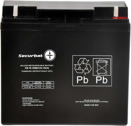 2 x agm батареї для сигналізації безпеки 12v 18ah