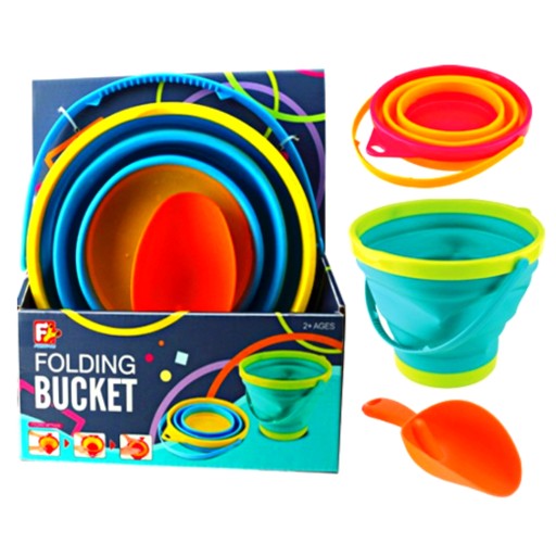 СКЛАДНЕ СИЛІКОНОВЕ ВІДРО ДЛЯ ПІСКУ + МАГАЗИН