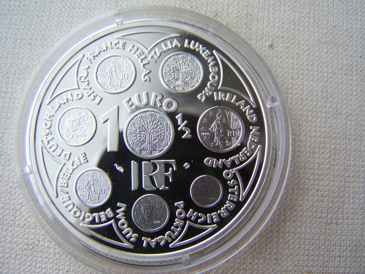 - FRANCJA -- 2002 -- 1 i 1/2 Euro -- SREBRO