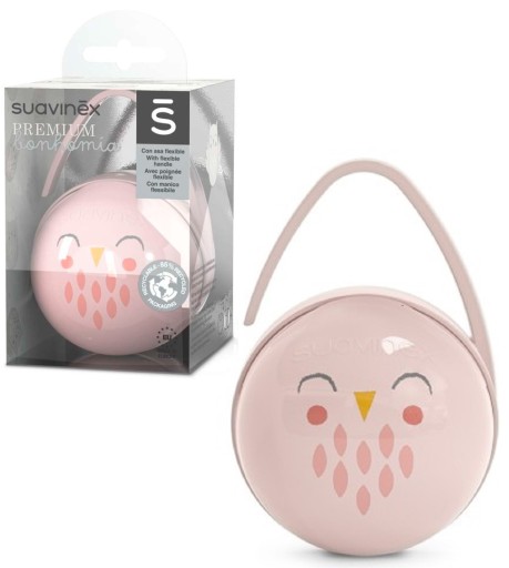 Контейнер для пустушки Suavinex, відтінки рожевого