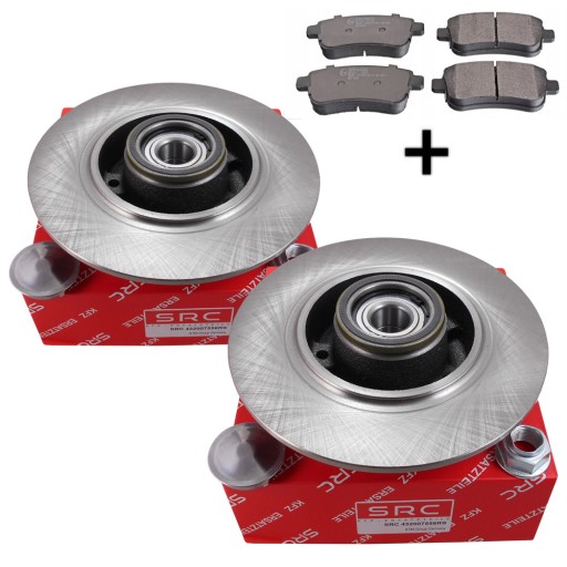 432007556R, LPR05P1484 - ГАЛЬМІВНІ ДИСКИ ABS ПІДШИПНИКИ ЗАДНІ КОЛОДКИ RENAULT SCENIC 3 III