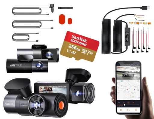 Видеорегистратор VANTRUE N5 4-канальный WI-FI GPS + ACC 256 ГБ