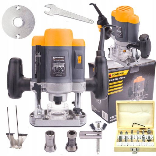 ФРЕЗЕРНЫЙ СТАНОК ВЕРХНЕГО ШПИНДЕЛЯ, КРОМОТРЕЗНЫЙ СТАНОК 2000ВТ 6/8мм + 12 ФРЕЗЕРНЫХ МАСЕЛ