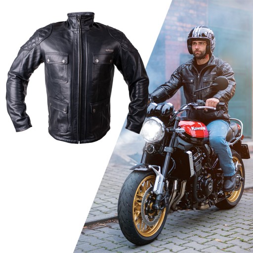 Шкіряна мотоциклетна куртка в-Tec Valebravo