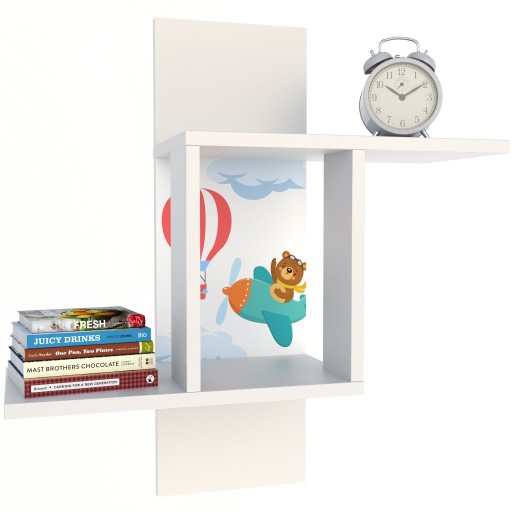 ДИТЯЧА НАВІСНА ПОЛИЦЯ IBIZA КНИЖКОВА ШАЛФА ВИЗІКУНИ