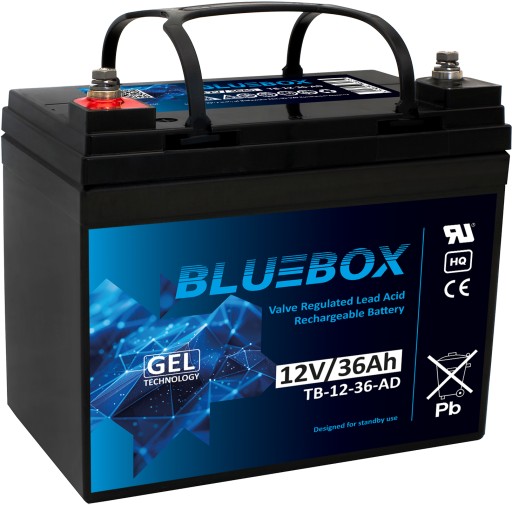 Bluebox vrla agm акумулятор 12v 36ah 198x166x170