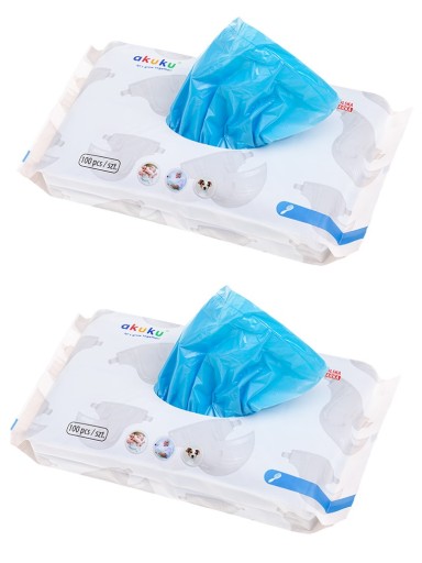 Сумки для підгузників ароматизовані Akuku 100 шт.