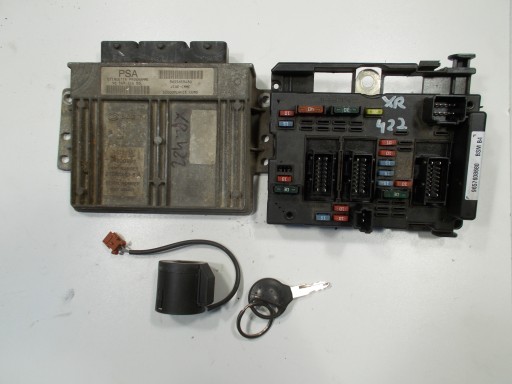 1,4 21585263-5A - Компьютерный комплект immo, замок зажигания peugeot 206 1.4 8v 9656972680 9655659480