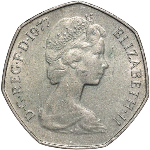 Wielka Brytania 50 nowych pensów 1977