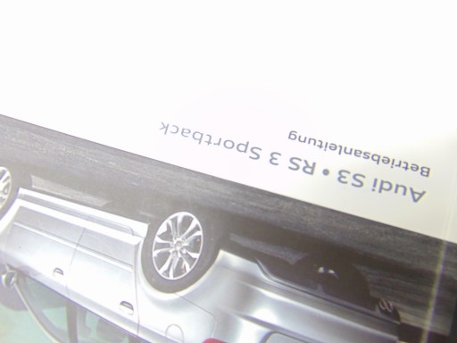 ETUI WELUR INSTRUKCJA KSIAZKA SERWISOWA AUDI RS3 8P 11- EU