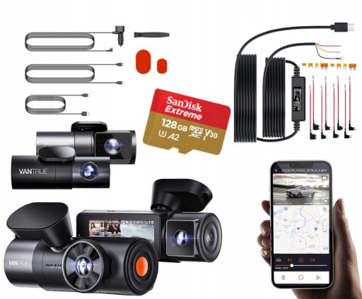 Видеорегистратор VANTRUE N5 4-канальный WI-FI GPS + ACC 128 ГБ