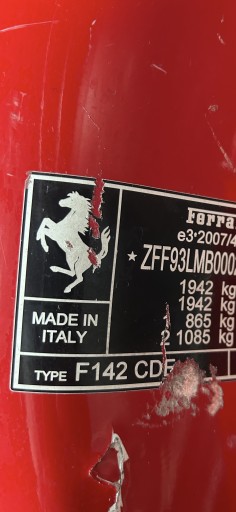 Ferrari F8 Spider F142 CDE parafango posteriore Destra FIANCO Rear Fender