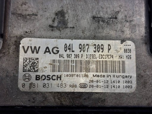 Montaggio STARTOWY PASSAT B8 2.0 TDI 04L907309P 5Q0937086CF 3G0920320A