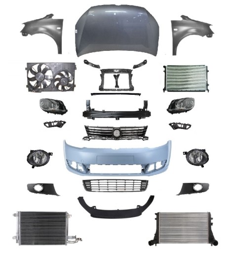1T0805588AC - VW CADDY LIFE 10-15 ПЕРЕДНИЙ БАМПЕР БАМПЕРА