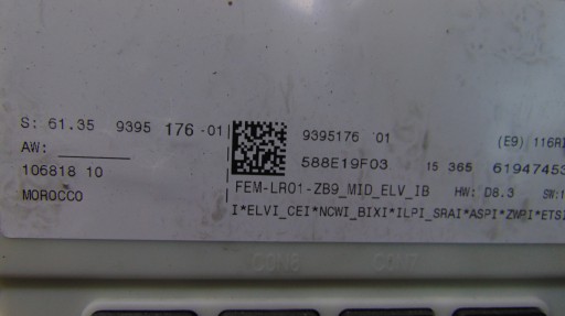 module control unit FEM BMW F30 F31 10-18 ROK