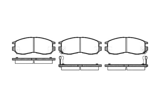 0460.02/REM - ГАЛЬМІВНІ КОЛОДКИ REMSA 58101M2A01 MB699174 MB69926