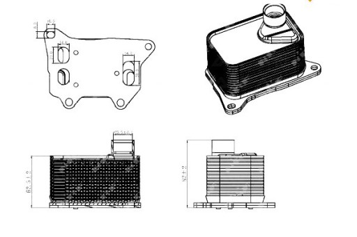 31330/NRF - NRF МАСЛООХОЛОДЖУВАЧ VW GOLF 2.0 17-