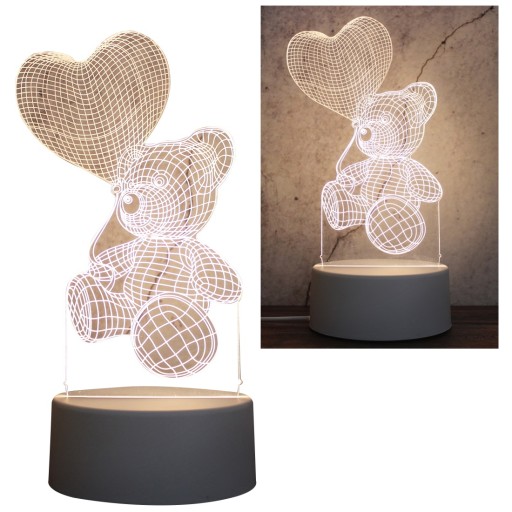 Світильник приліжковий LEDLAMP білий