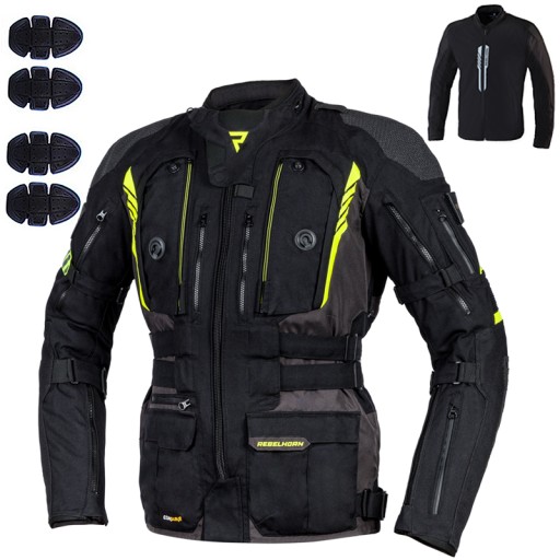 ЧОЛОВІЧА ТЕКСТИЛЬНА ВОДОСТІЙКА МОТОКУРТКА