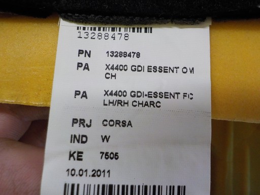 OPEL CORSA D Siège Gauche Droite SIEDZISKO Chauffeurs Passegers