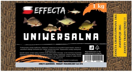 Приманка PERFEKT, поплавковий і грунтовий метод, 1 кг EFFECTA GRANULAT HIGH PROTEIN BAIT