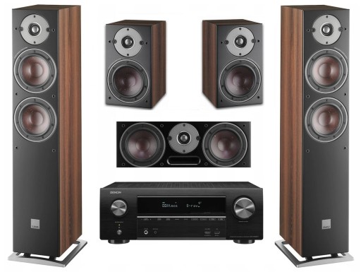 DALI OBERON DARK WALNUT KINO 5.0 S DENON AVC-S660H