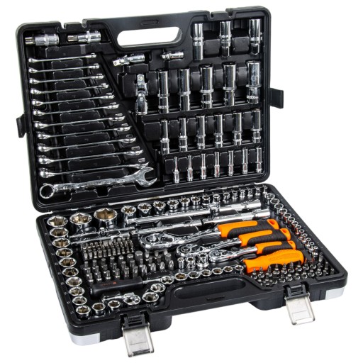 Zestaw kluczy nasadowych 220 szt TEGER 5902287227611 za 901.99PLN